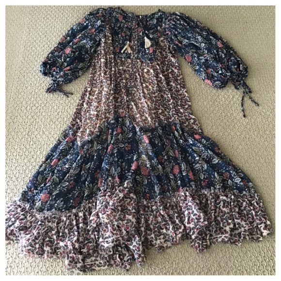 Free People Estelle Chiffon Floral Maxi Dress. NWT - Picture 7 of 8